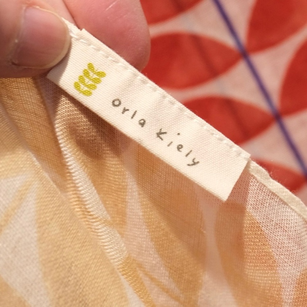 Orla Kiley Classic Stem Leaf Pattern Large Scarf … - image 4